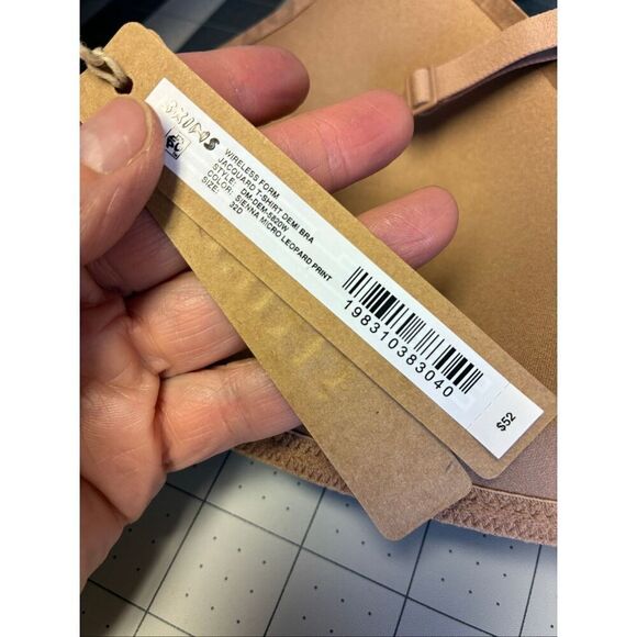 SKIMS NWT Jacquard T-Shirt Demi Bra in Sienna Micro Leopard Print Size 32D - Picture 6 of 6